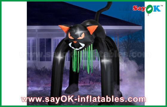 Event Inflatable Holiday Decorations Halloween Cat WIth Oxford Material