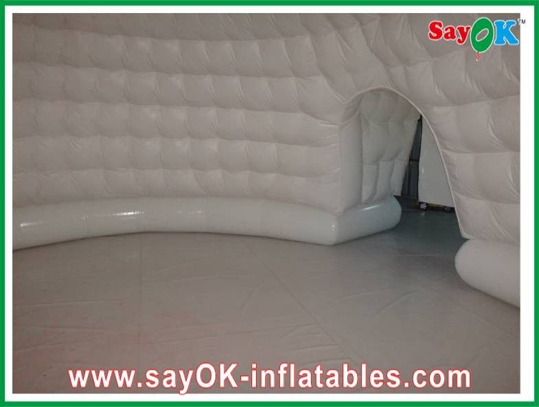 Domed Inflatable Igloo Waterproof Oxford Cloth Inflatable Air Tent White 10m Customed CE