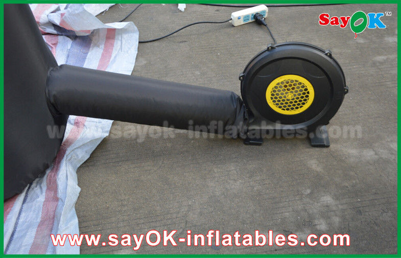 Inflatable Wedding Tent Black PVC Inflatable Air Tent / Advertising Dome Spider Tent With Blower