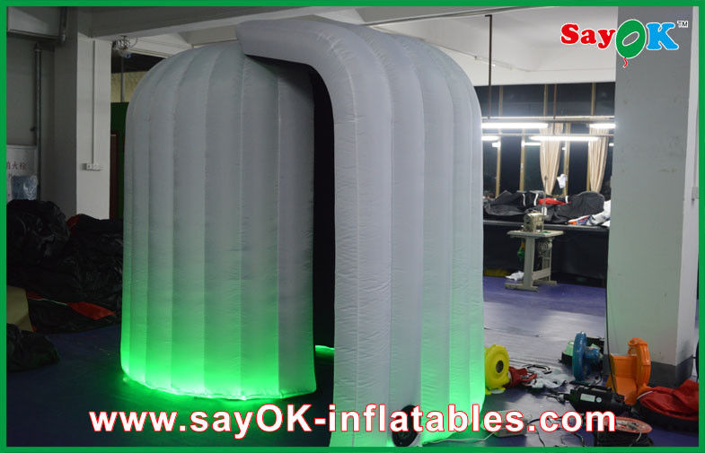 Inflatable Photo Booth Rental Strong Oxford Cloth Photobooth , Large Inflatable Photo Booth With LED Light
