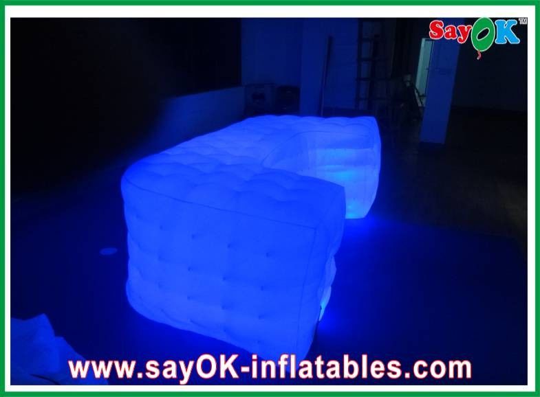 Customized Cube Sofa, Party Decoration, Inflatable LED Sofa For Sale
