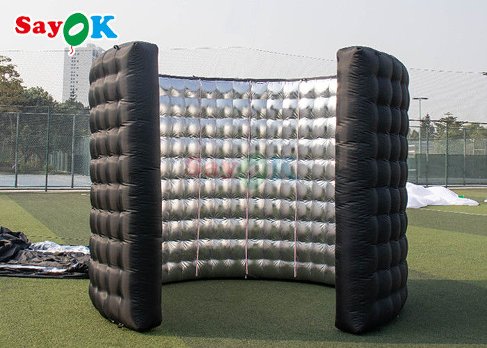 Automatic Inflatable 360 Photo Booth Wall Wedding Party Enclosure Backdrop With Led Light
