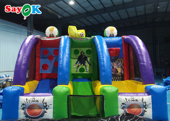 거대한 팽창식 농구는 5x3m 재미있은 상업적인 농구 총격사건 게임을 굴렁쇠를 굴립니다