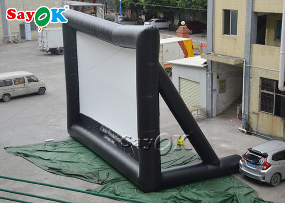 PVC 박물관 부풀게할 수 있는 영화 스크린을 스티칭 에어블로운 부풀게할 수 있는 영화 스크린 두배