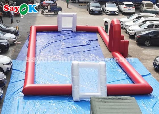 20*8m 빨간색 PVC 텐포인 펌플 스포츠 게임 야외 축구장
