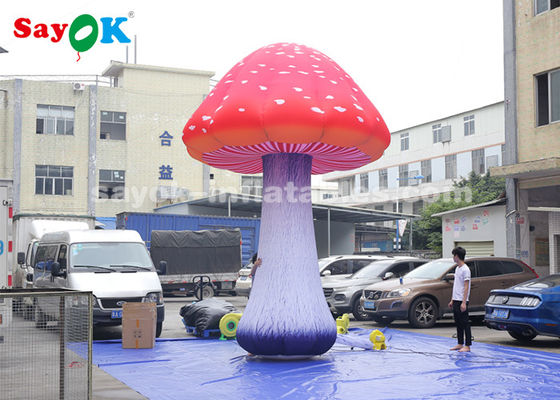 이벤트 또는 축제용 팽창용 조명 장식 / 5m 거대 팽창용 버섯