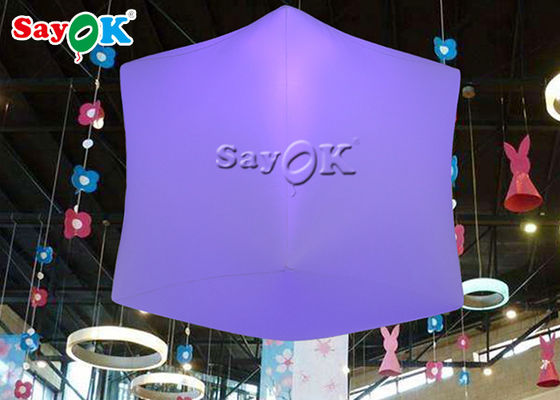 1미터 LED 윙핑 펌플 큐브 풍선 16색