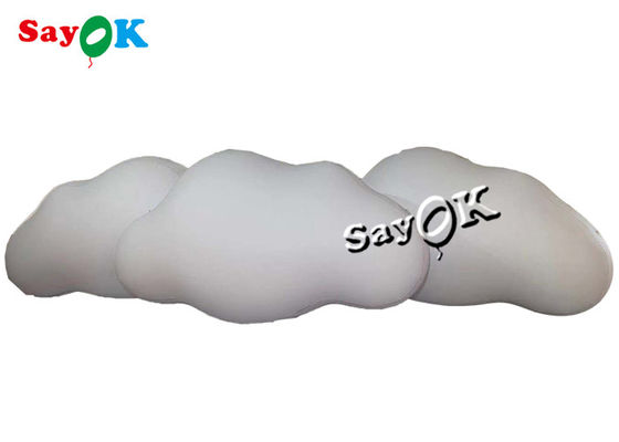 3m 10ft Custom Inflatable Products Ceiling Hanging PVC Cloud Balloon With LED Lights 3m 10ft 커스텀 펌플러블 제품 LED 조명으로 된 PVC 클라우드 풍선