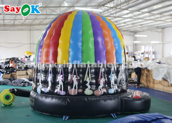 펌플이 가능한 야외 텐트 PVC 텐트 색상있는 펌플이 가능한 디스코 돔과 마법 LED 라이트 CE SGS ROHS