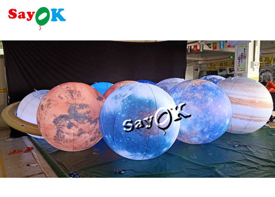 LED 조명 거대한 매달린 붓기 8 행성 0.25mm PVC 물질
